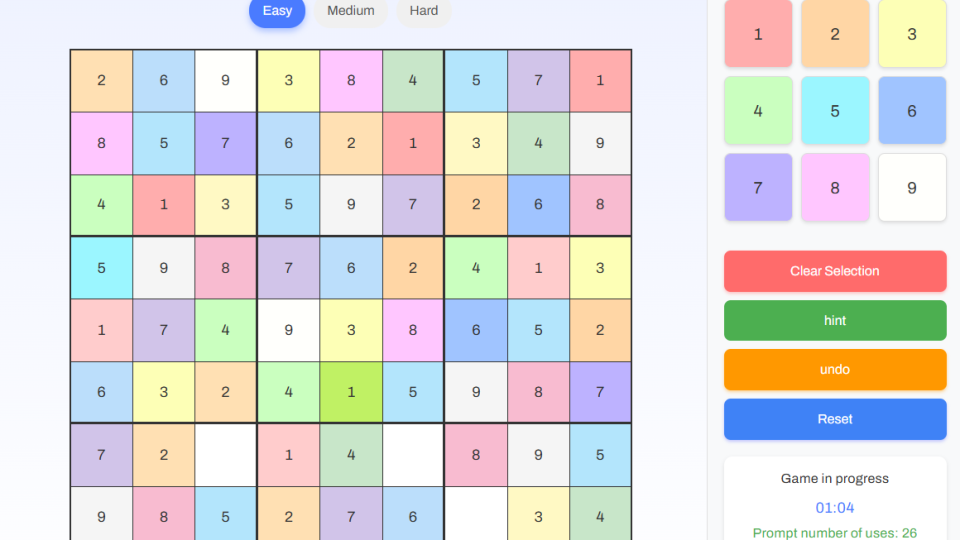 數獨線上遊戲 數獨線上遊戲